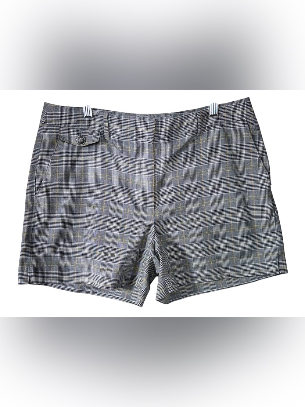 WHBM Women’s Plaid Check Dress Shorts Gray 5” Inseam | Women’s 12